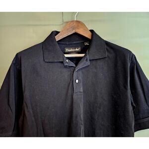 Dunbrooke Polo Shirt Black Mens Size L 100% Prima Cotton